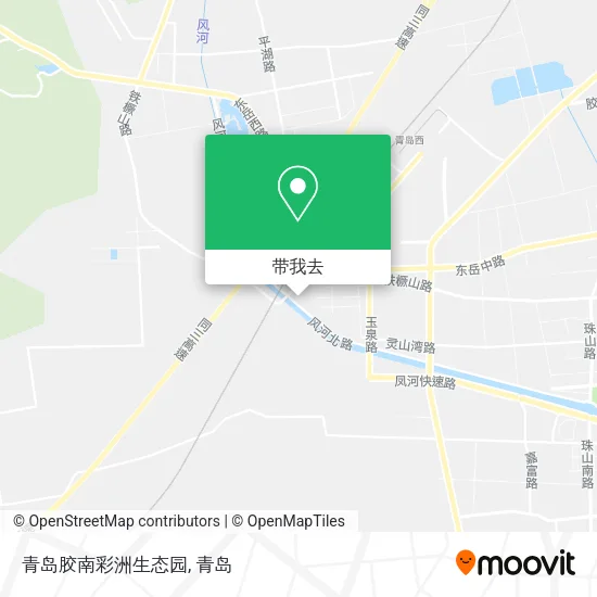 青岛胶南彩洲生态园地图
