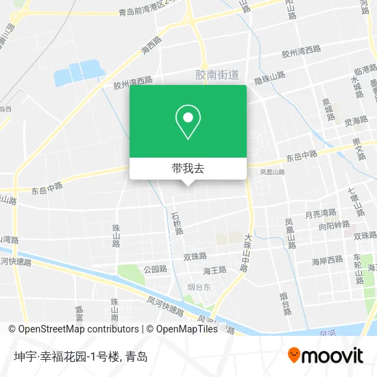 坤宇·幸福花园-1号楼地图