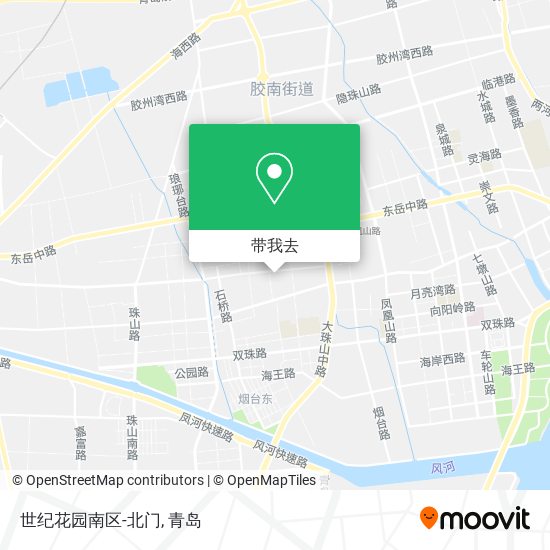 世纪花园南区-北门地图