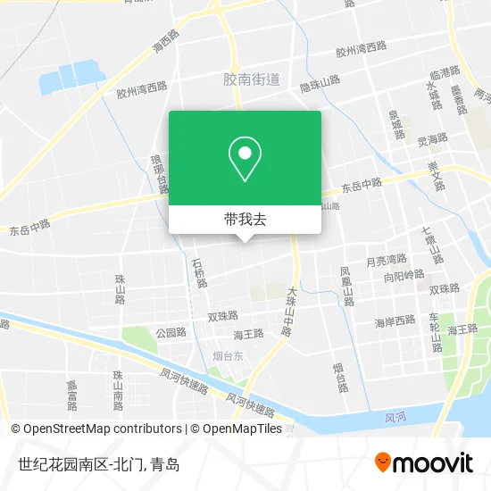 世纪花园南区-北门地图