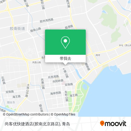 尚客优快捷酒店(胶南北京路店)地图