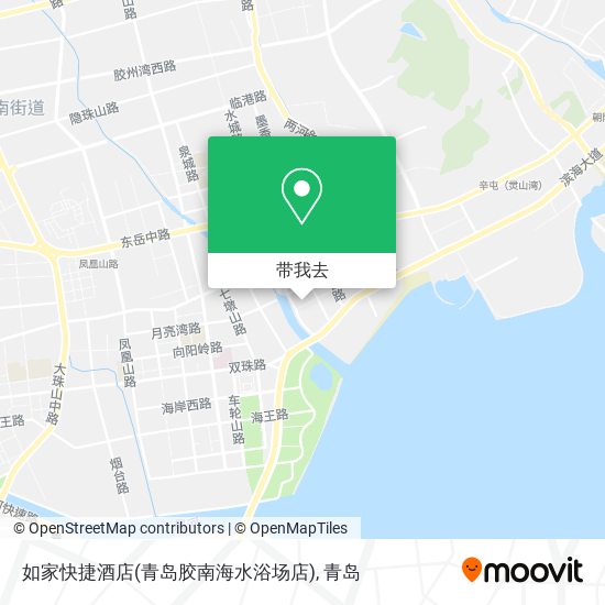 如家快捷酒店(青岛胶南海水浴场店)地图