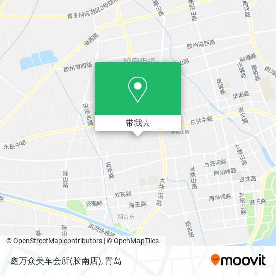 鑫万众美车会所(胶南店)地图