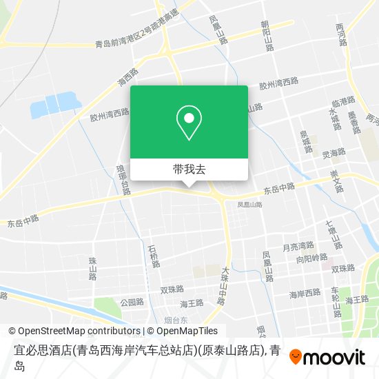 宜必思酒店(青岛西海岸汽车总站店)(原泰山路店)地图