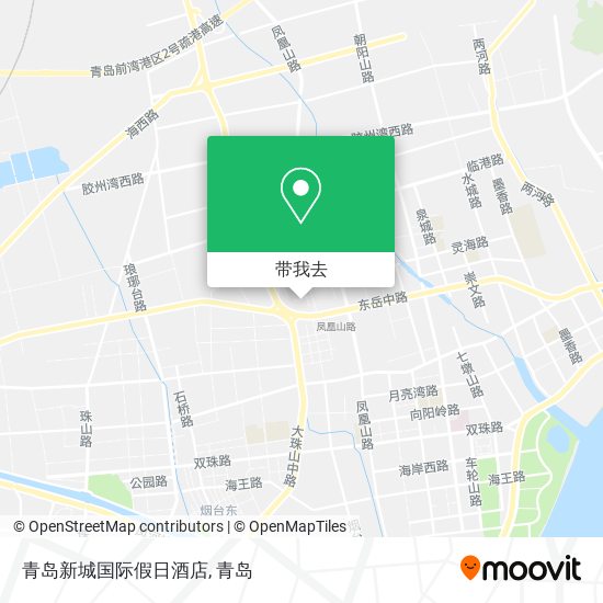 青岛新城国际假日酒店地图