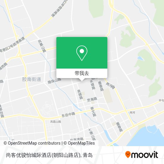 尚客优骏怡城际酒店(朝阳山路店)地图