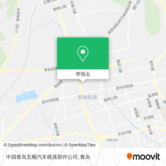 中国青岛五顺汽车模具部件公司地图