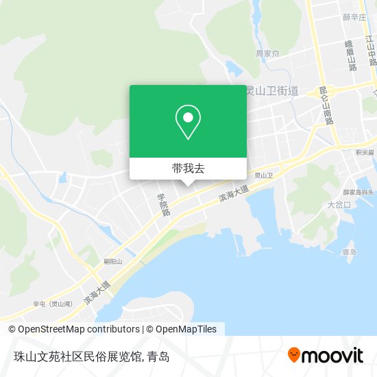 珠山文苑社区民俗展览馆地图