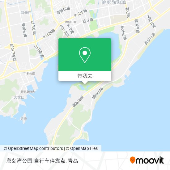 唐岛湾公园-自行车停靠点地图