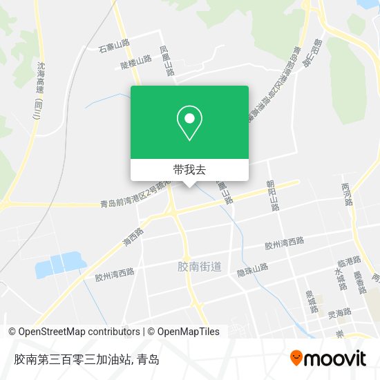 胶南第三百零三加油站地图