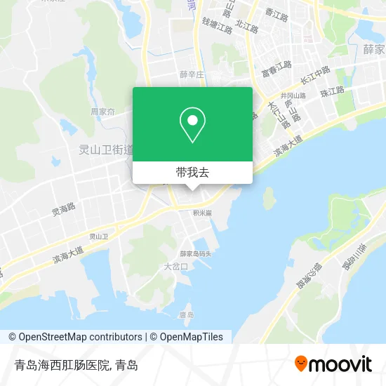 青岛海西肛肠医院地图