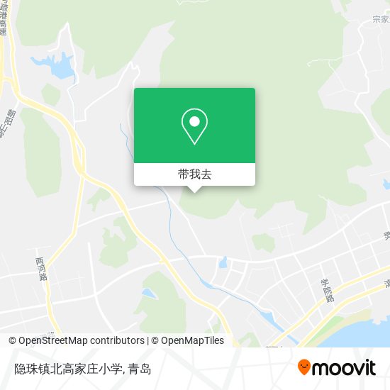 隐珠镇北高家庄小学地图