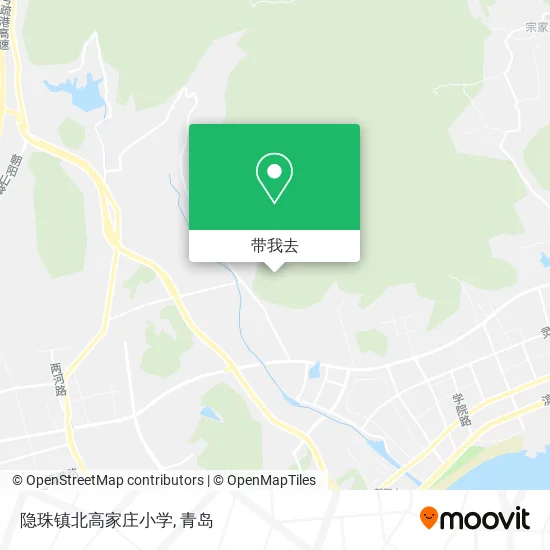 隐珠镇北高家庄小学地图