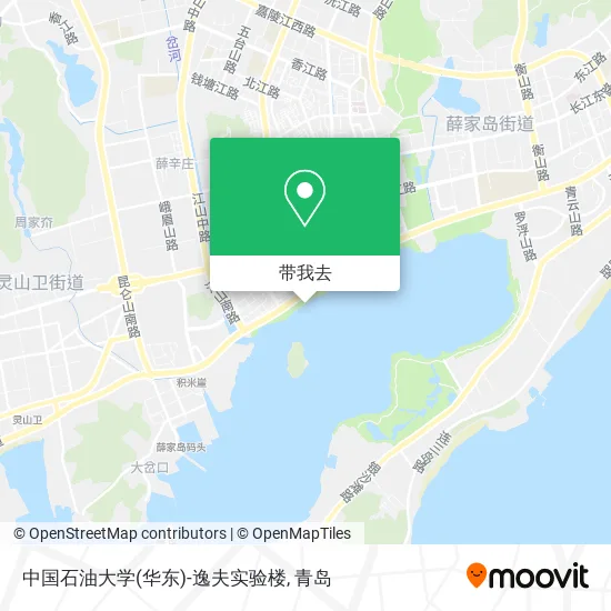 中国石油大学(华东)-逸夫实验楼地图