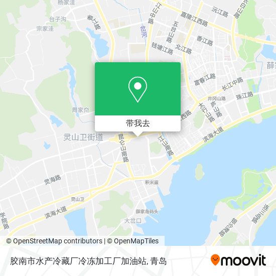 胶南市水产冷藏厂冷冻加工厂加油站地图