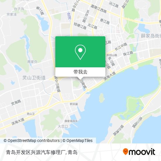 青岛开发区兴源汽车修理厂地图