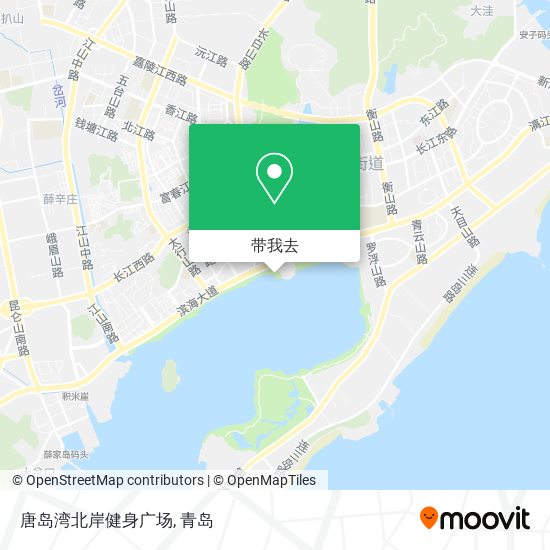 唐岛湾北岸健身广场地图