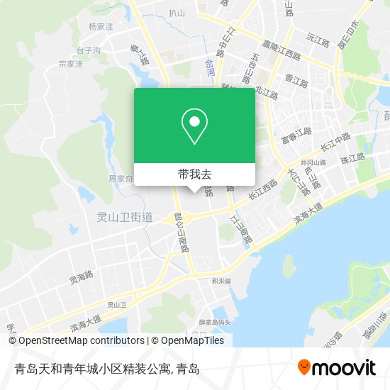 青岛天和青年城小区精装公寓地图