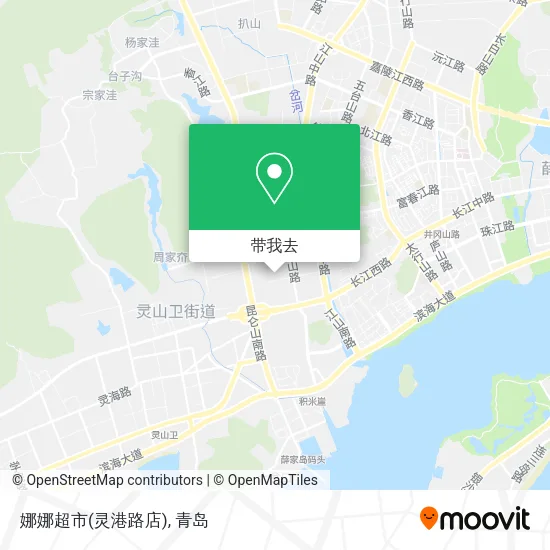 娜娜超市(灵港路店)地图