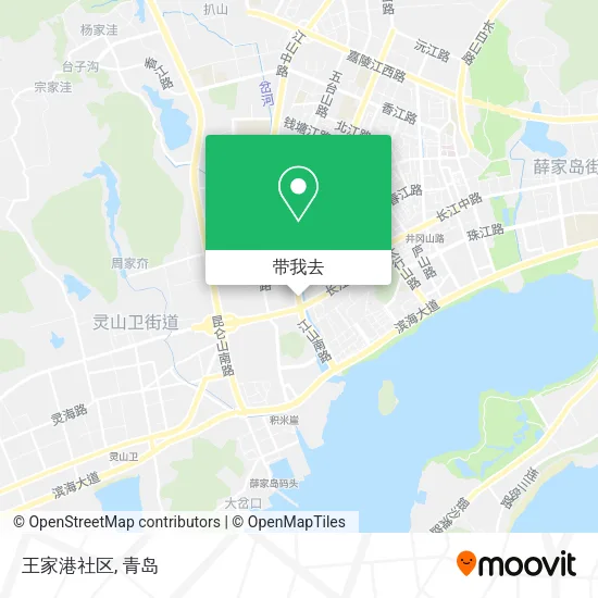 王家港社区地图