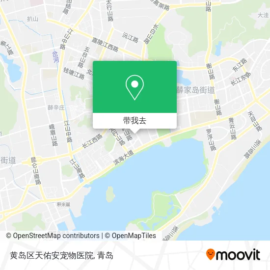 黄岛区天佑安宠物医院地图