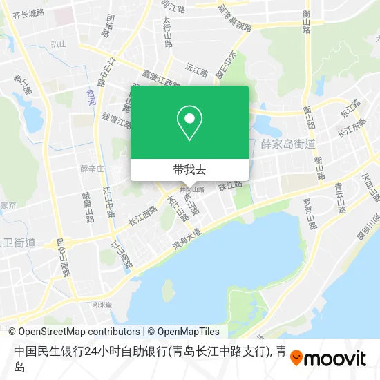 中国民生银行24小时自助银行(青岛长江中路支行)地图
