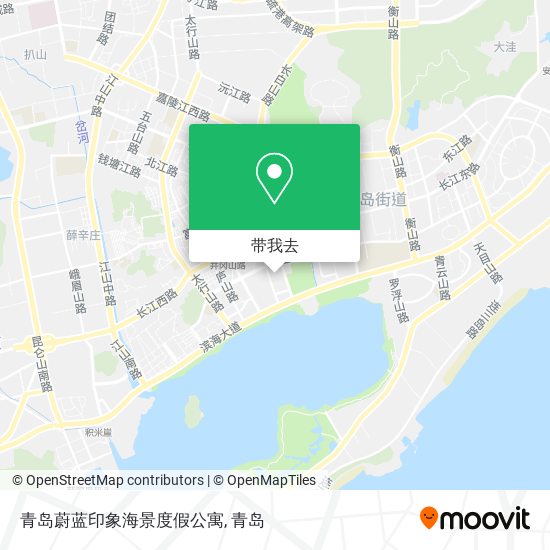 青岛蔚蓝印象海景度假公寓地图