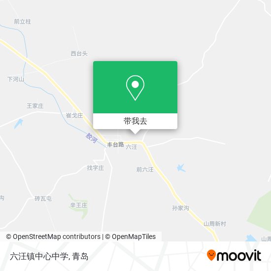 六汪镇中心中学地图
