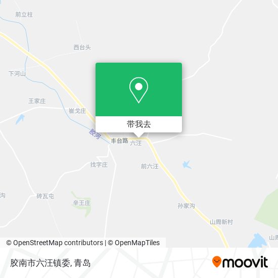 胶南市六汪镇委地图