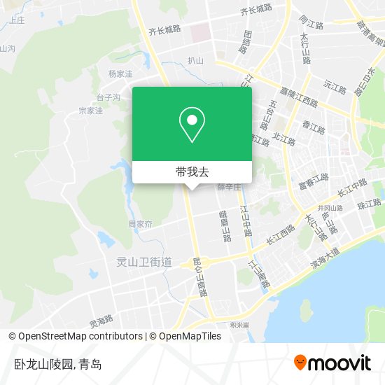 卧龙山陵园地图