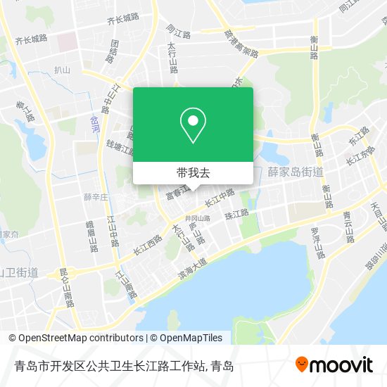 青岛市开发区公共卫生长江路工作站地图