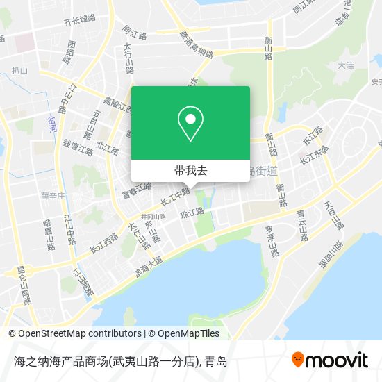 海之纳海产品商场(武夷山路一分店)地图