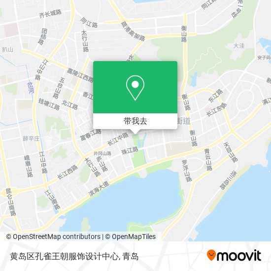 黄岛区孔雀王朝服饰设计中心地图