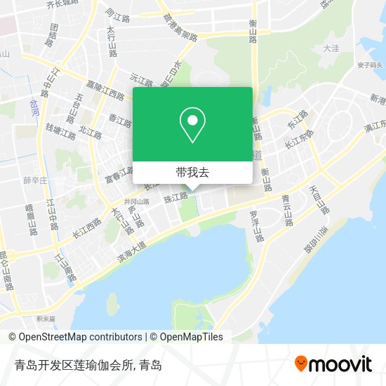 青岛开发区莲瑜伽会所地图