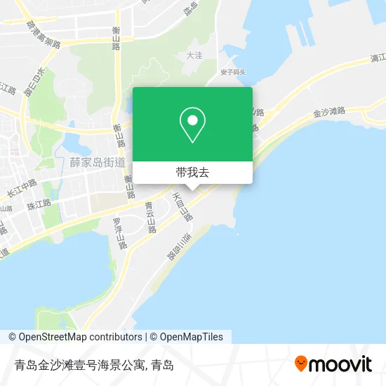 青岛金沙滩壹号海景公寓地图