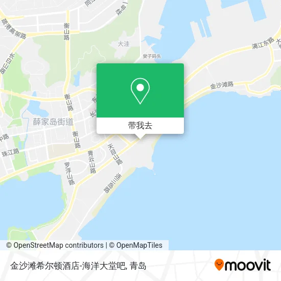 金沙滩希尔顿酒店-海洋大堂吧地图