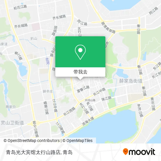 青岛光大宾馆太行山路店地图