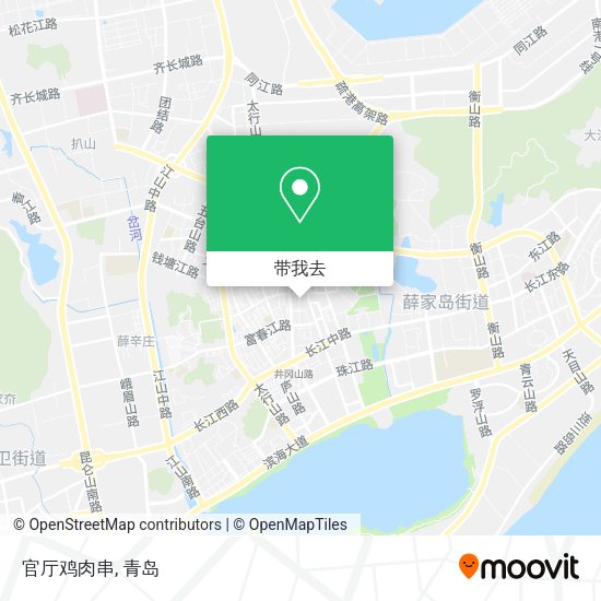 官厅鸡肉串地图