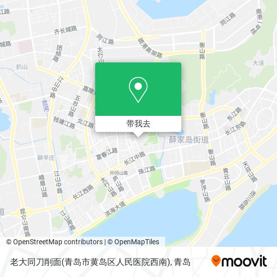 老大同刀削面(青岛市黄岛区人民医院西南)地图