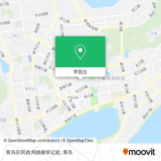 黄岛区民政局婚姻登记处地图