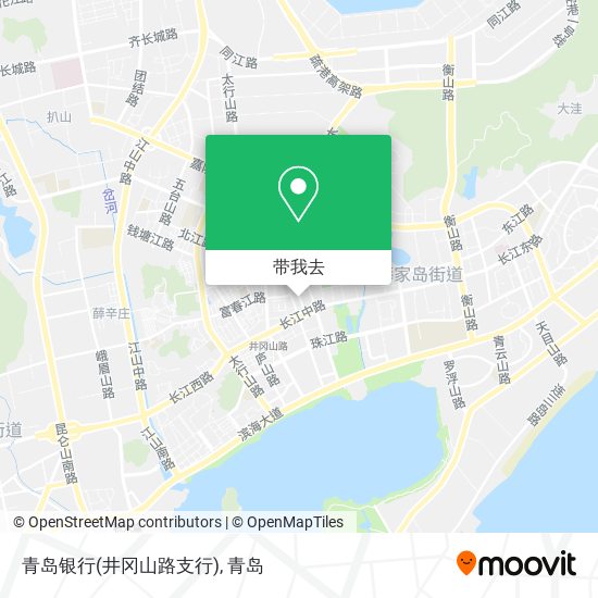 青岛银行(井冈山路支行)地图