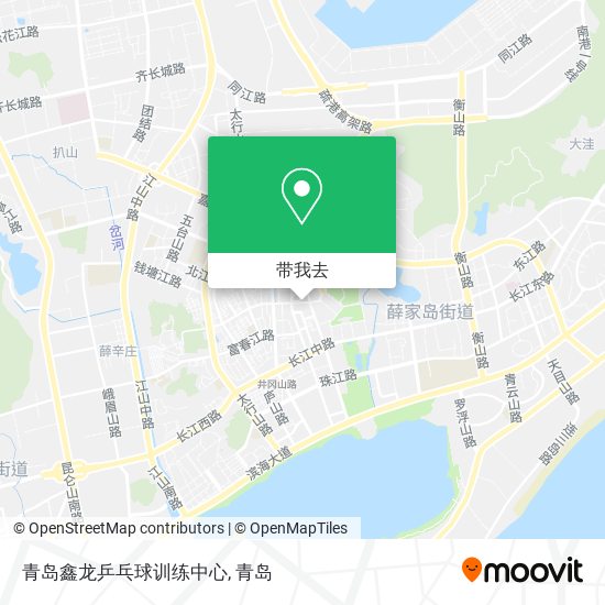 青岛鑫龙乒乓球训练中心地图
