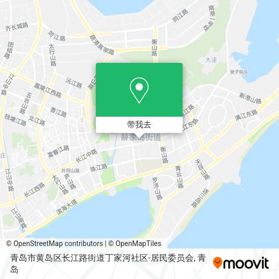 青岛市黄岛区长江路街道丁家河社区-居民委员会地图