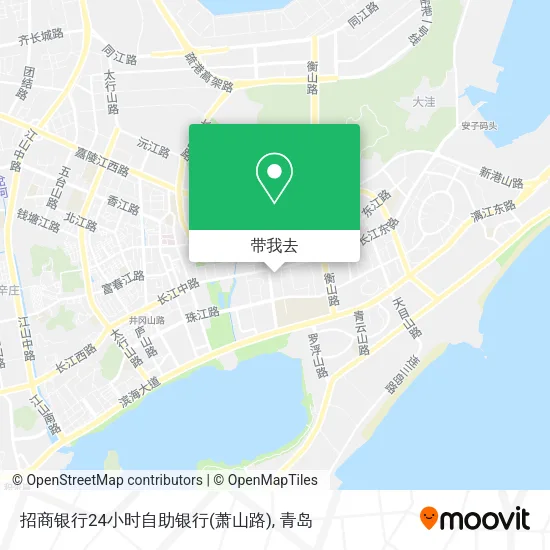 招商银行24小时自助银行(萧山路)地图