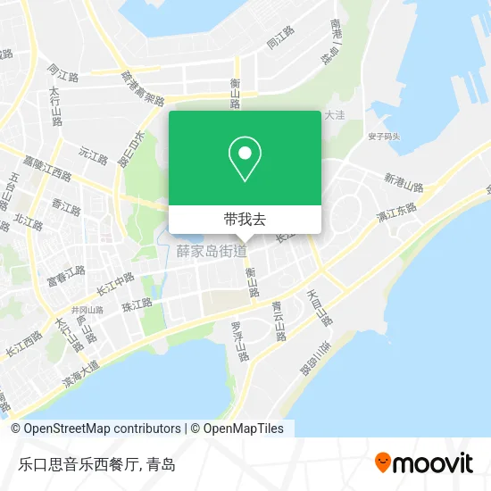 乐口思音乐西餐厅地图