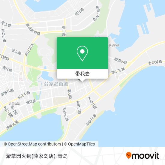 聚萃园火锅(薛家岛店)地图