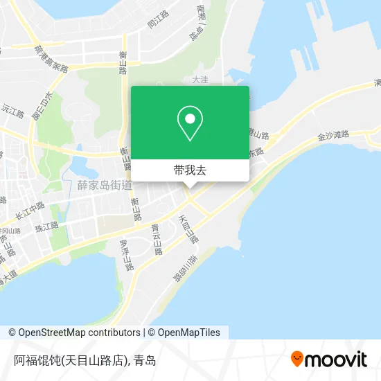 阿福馄饨(天目山路店)地图