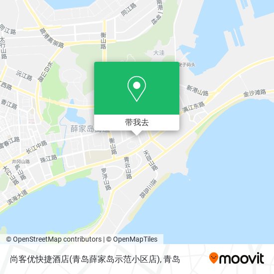 尚客优快捷酒店(青岛薛家岛示范小区店)地图