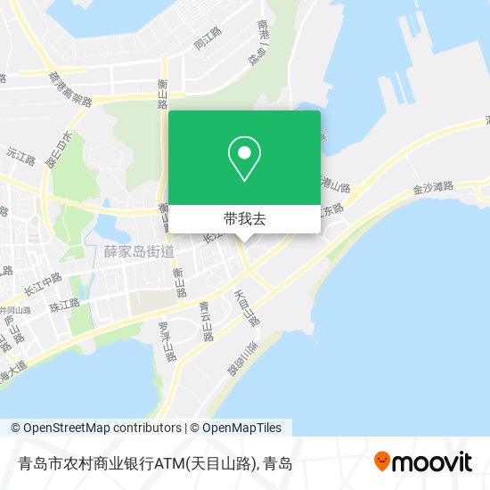 青岛市农村商业银行ATM(天目山路)地图