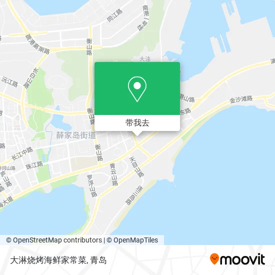 大淋烧烤海鲜家常菜地图
